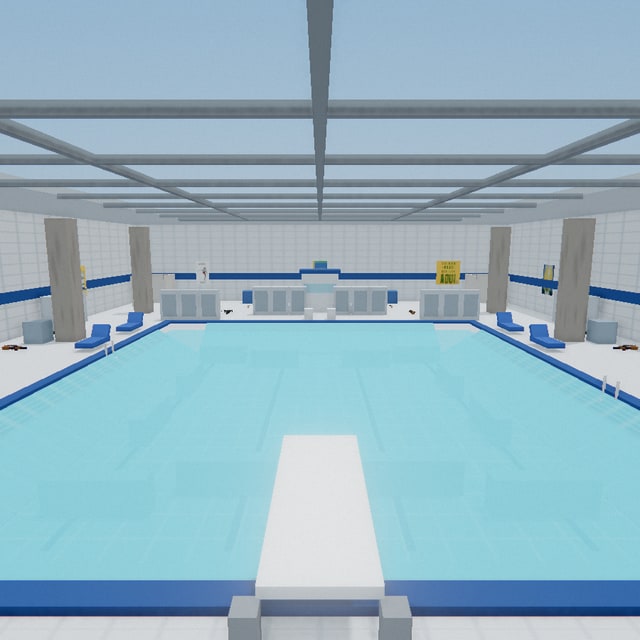 Vista aérea da arena Piscina da Treta